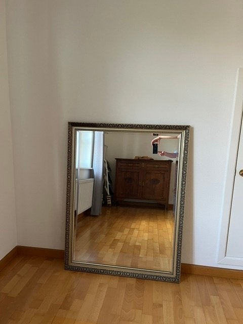 Spiegel, Ophalen, 100 tot 150 cm, Zo goed als nieuw, 75 tot 100 cm