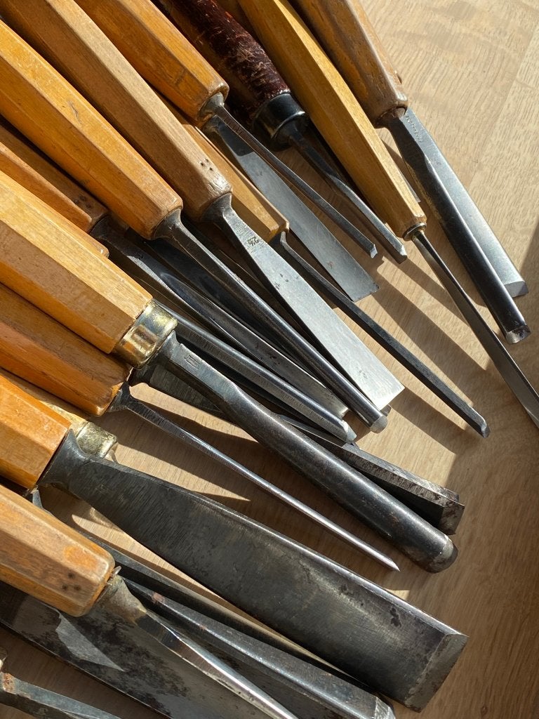 Gutsen Spansäge Uitstekend staal, Doe-het-zelf en Bouw, Ophalen of Verzenden, Gebruikt, Beitel, Overige merken