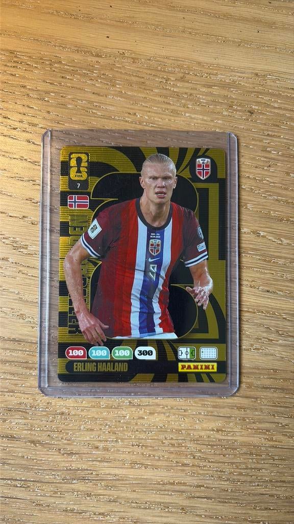 Panini adrenalyn World cup 2026: golden baller Haaland, Verzamelen, Ophalen of Verzenden, Zo goed als nieuw