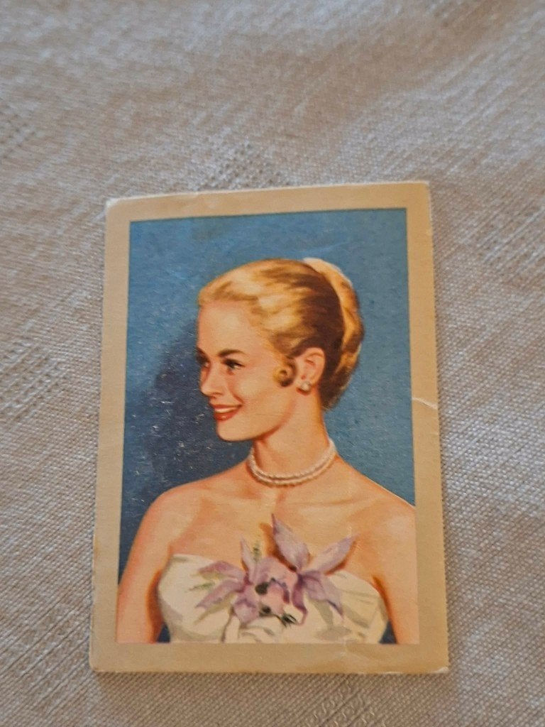 Prentje/Chromo : Grace Kelly / Chocolade Jacques, Ophalen of Verzenden, 1940 tot 1960, Gebruikt, Prent