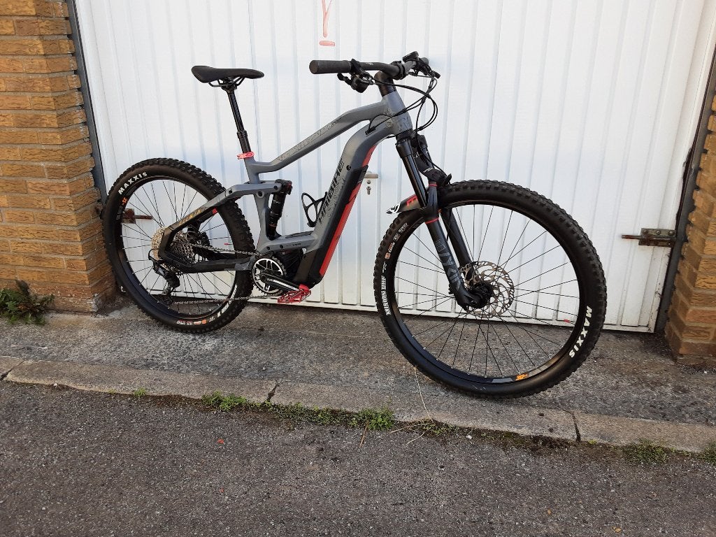 Haibike allmtn 4 elektrische mountainbike, Zo goed als nieuw, Schijfrem, Ophalen, Minder dan 45 cm