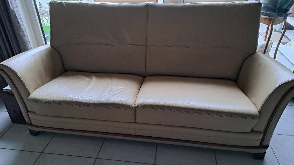 Zetel en 2 1zits, Huis en Inrichting, Ophalen, Gebruikt, Minder dan 75 cm, Driepersoons