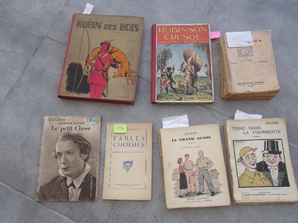 livres anciens entre 1920 & 1949, Enlèvement