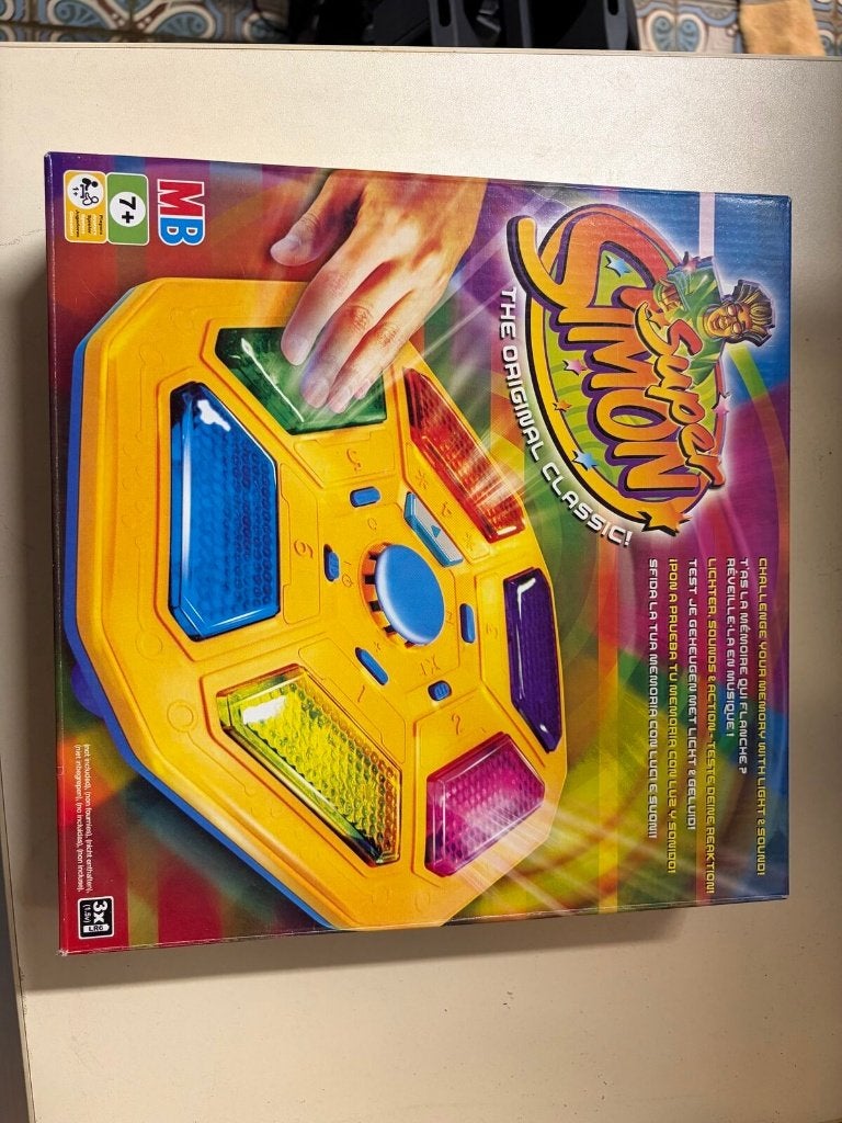 Super Simon (MB/Hasbro) — geheugenspel — werkend, Hobby en Vrije tijd, Ophalen of Verzenden