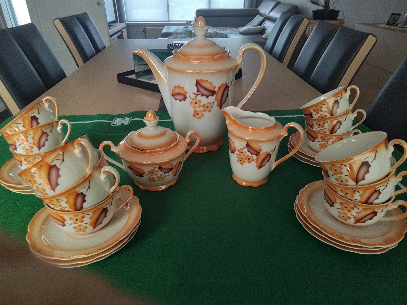 koffieservies, Ophalen