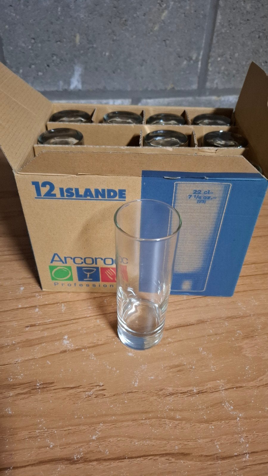 Arcoroc 12 longdrinkglazen 22 cl (nieuw), Ophalen of Verzenden, Nieuw, Frisdrankglas