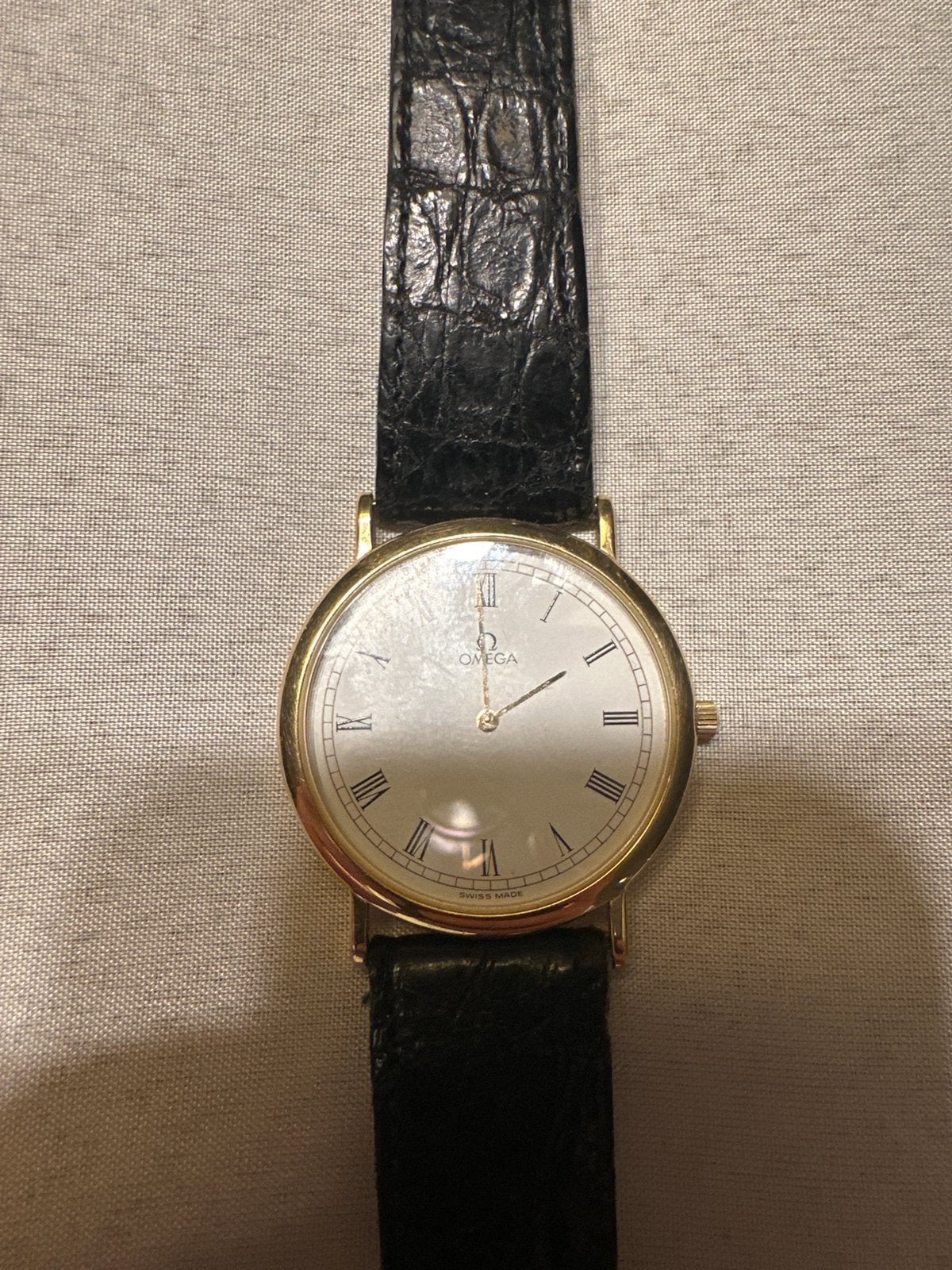 Montre Omega, Montre-bracelet, Autres marques, Cuir, Enlèvement