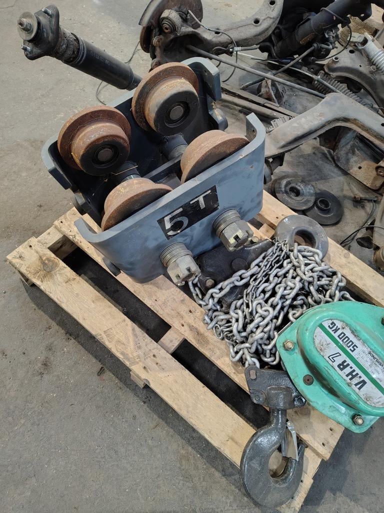 5 ton kettingtakel met 5 ton loopkat verlinde, Doe-het-zelf en Bouw, Ophalen