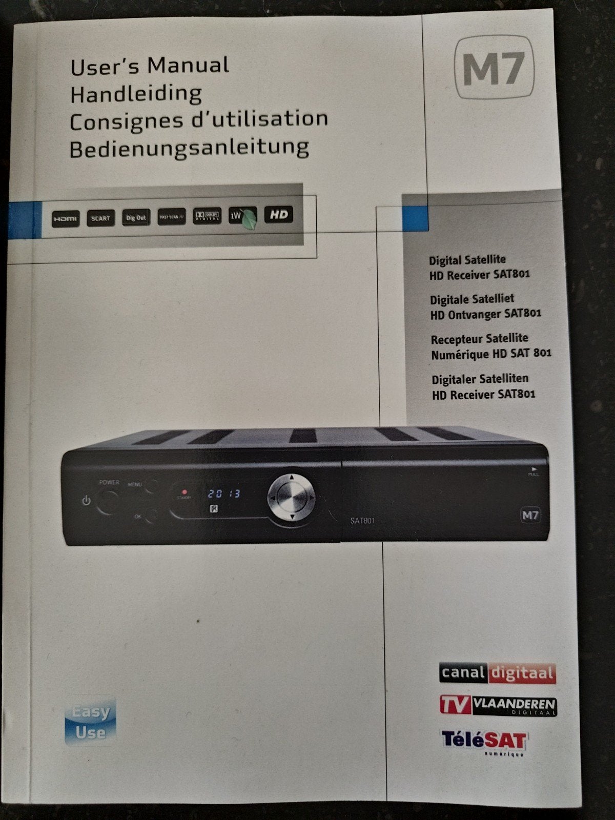 Canal Digitaal M7 SAT801, Ophalen, Gebruikt, (Schotel)antenne-accessoires, Overige merken