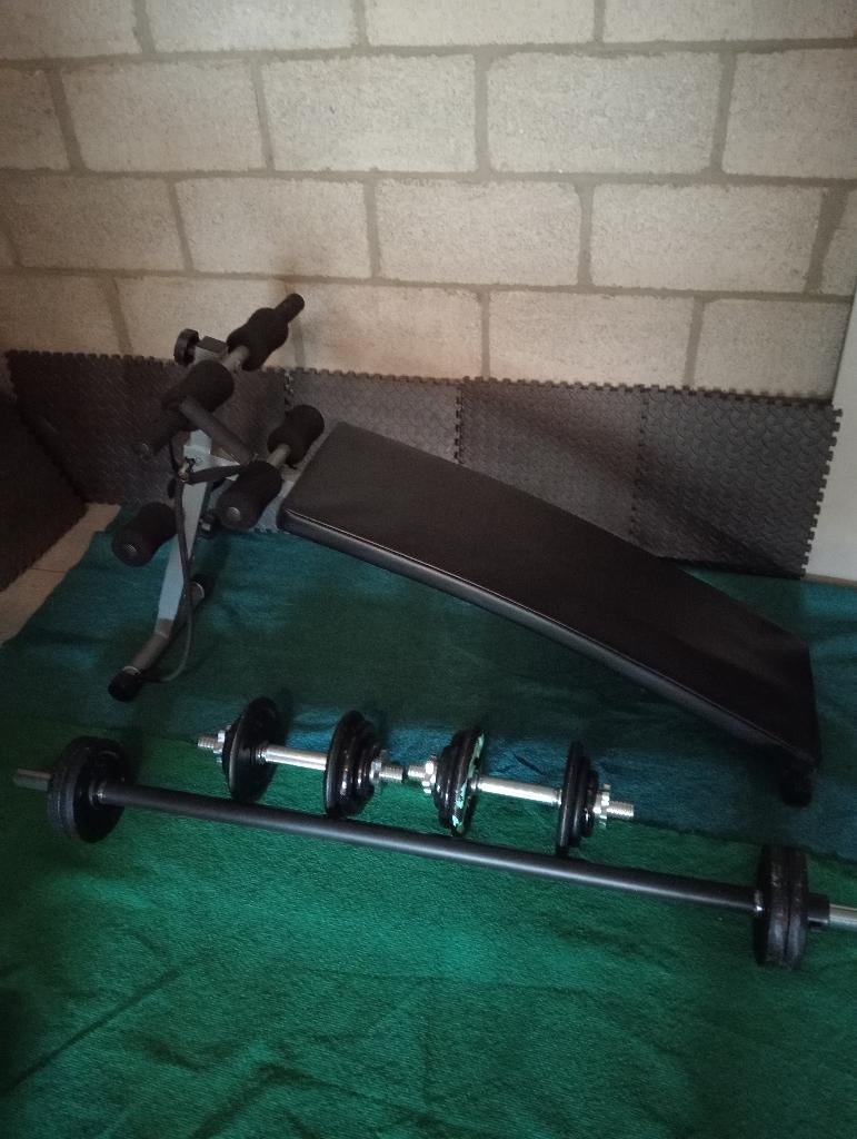 Home gym set, Sport en Fitness, Ophalen, Benen, Krachtstation, Zo goed als nieuw