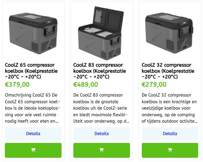Compressor koelboxen Voor koelen en vriezen -20C - +20C, Ophalen of Verzenden, Nieuw