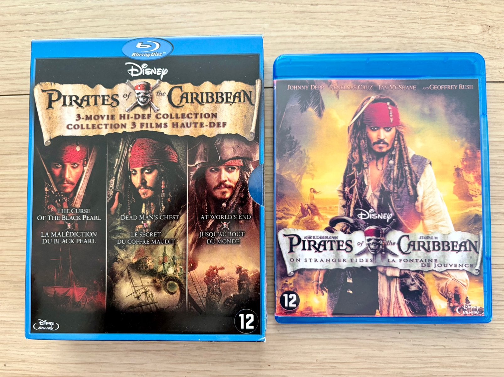 Pirates of the Caribbean 1-3 Blu-ray Boxset | Geen 4k, Ophalen, Zo goed als nieuw, Avontuur, Boxset