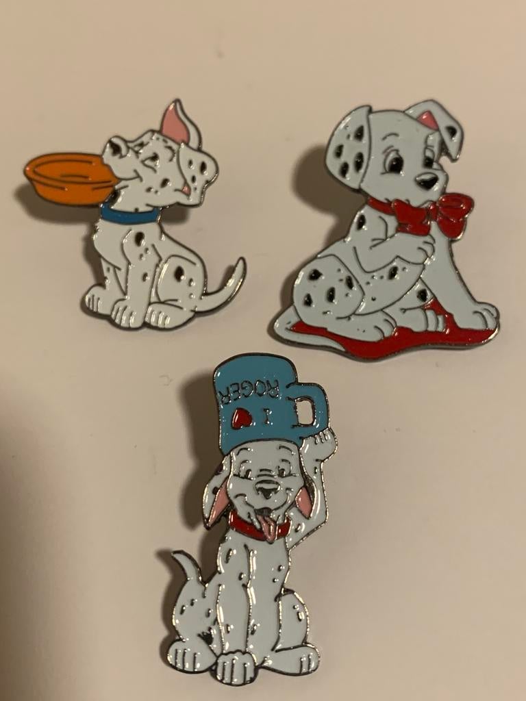 Lot van 3 retro pins van Disney de Dalmatiërs, Verzamelen, Ophalen of Verzenden, Zo goed als nieuw