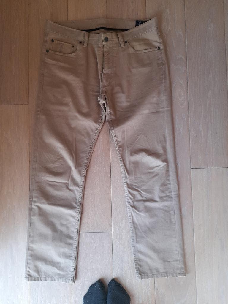 broek jeans polo Ralph Lauren beige maat 34, Ophalen of Verzenden, Zo goed als nieuw, Overige kleuren, Polo Ralph Lauren