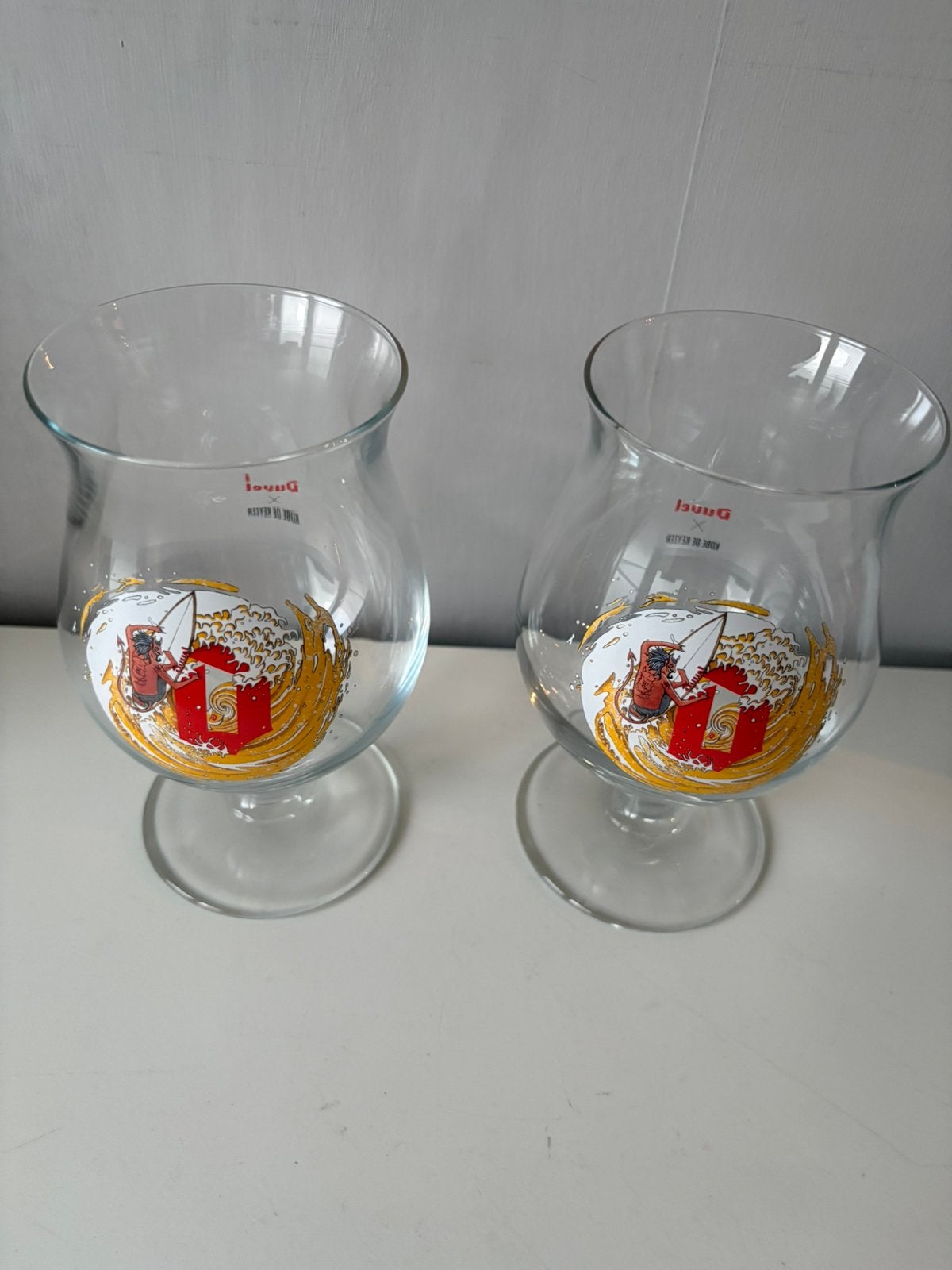 2 verres de collection DUVEL, KOBE DEKEIZER, Enlèvement ou Envoi, Neuf