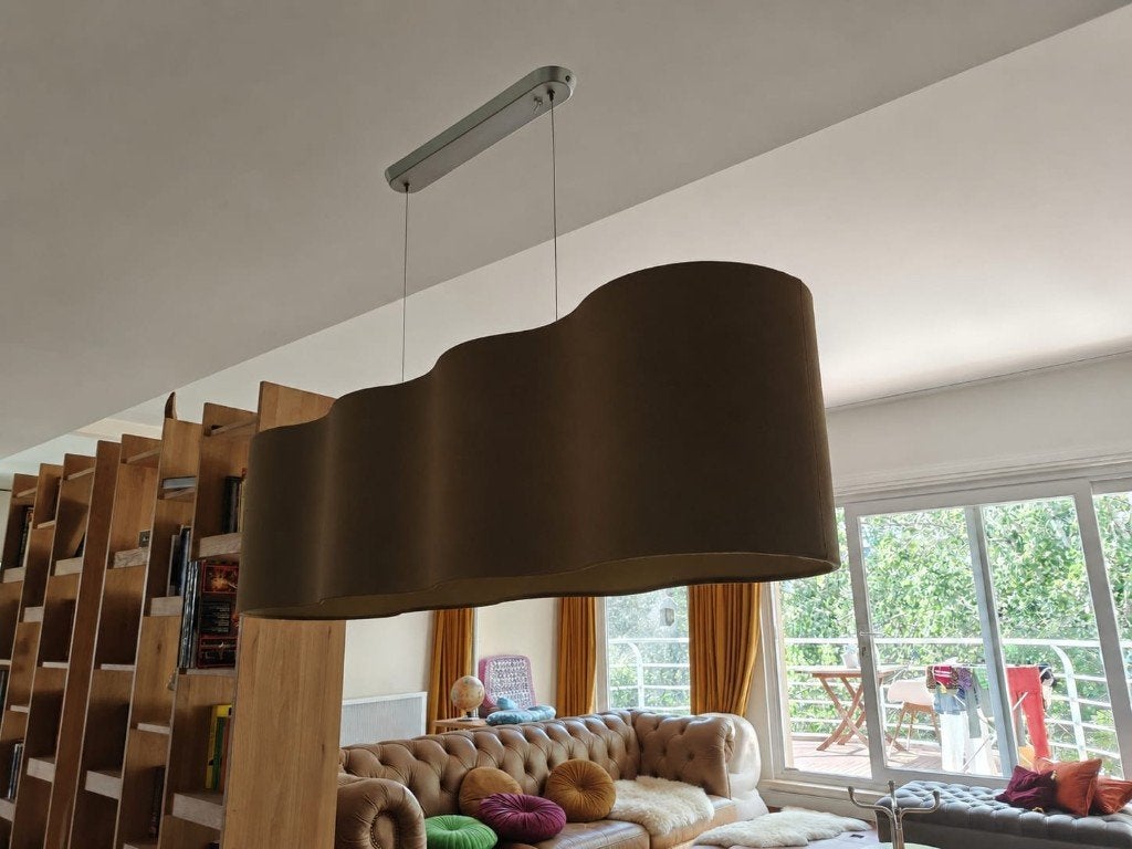 grote luster (plafondlamp)Massive, Beige, Design, Métal, Enlèvement