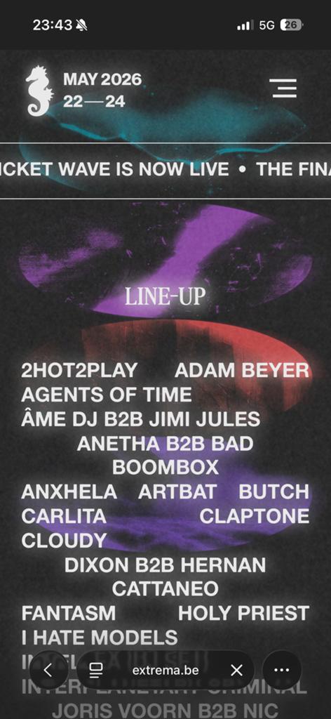Extrema tickets te koop, Tickets en Kaartjes, Evenementen en Festivals