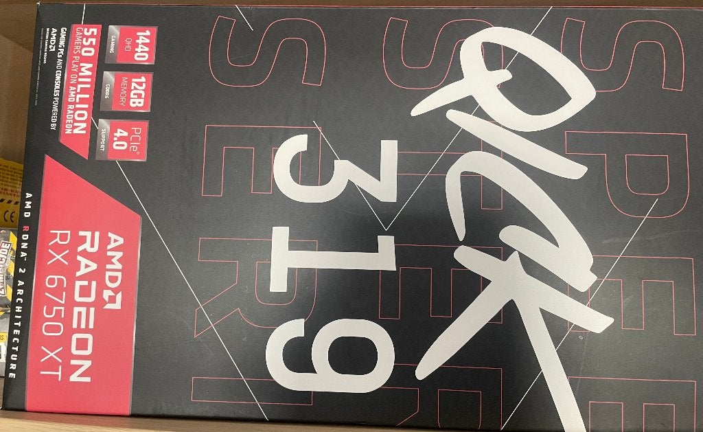 XFX Speedster QICK319 Radeon RX 6750XT, Gebruikt, AMD, GDDR6, Ophalen of Verzenden