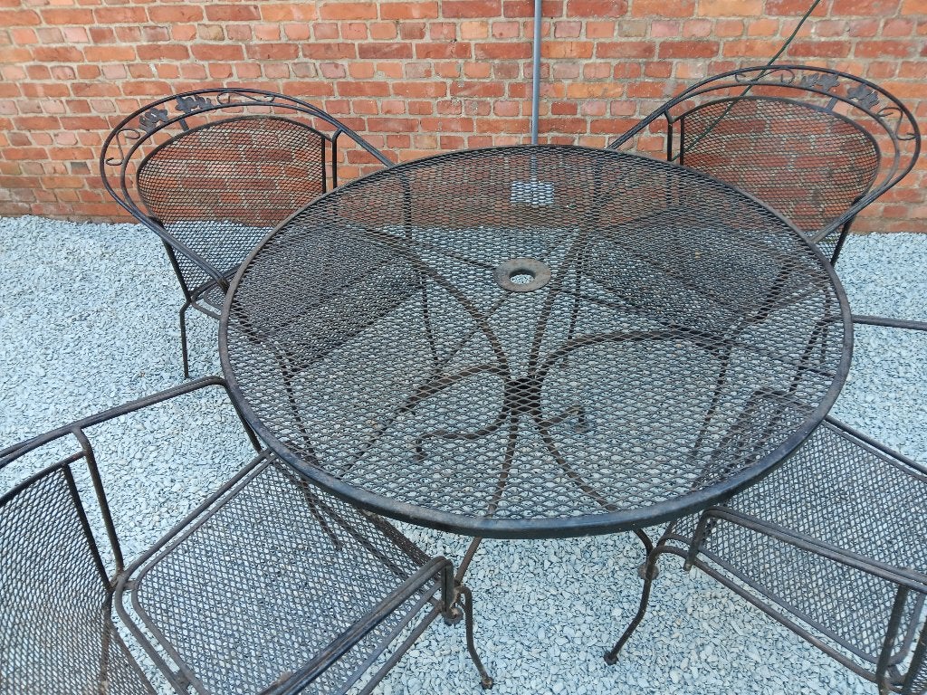 Mooie ijzeren tuinset, Tuin en Terras, Ophalen, Gebruikt, Tuinset, Overige materialen