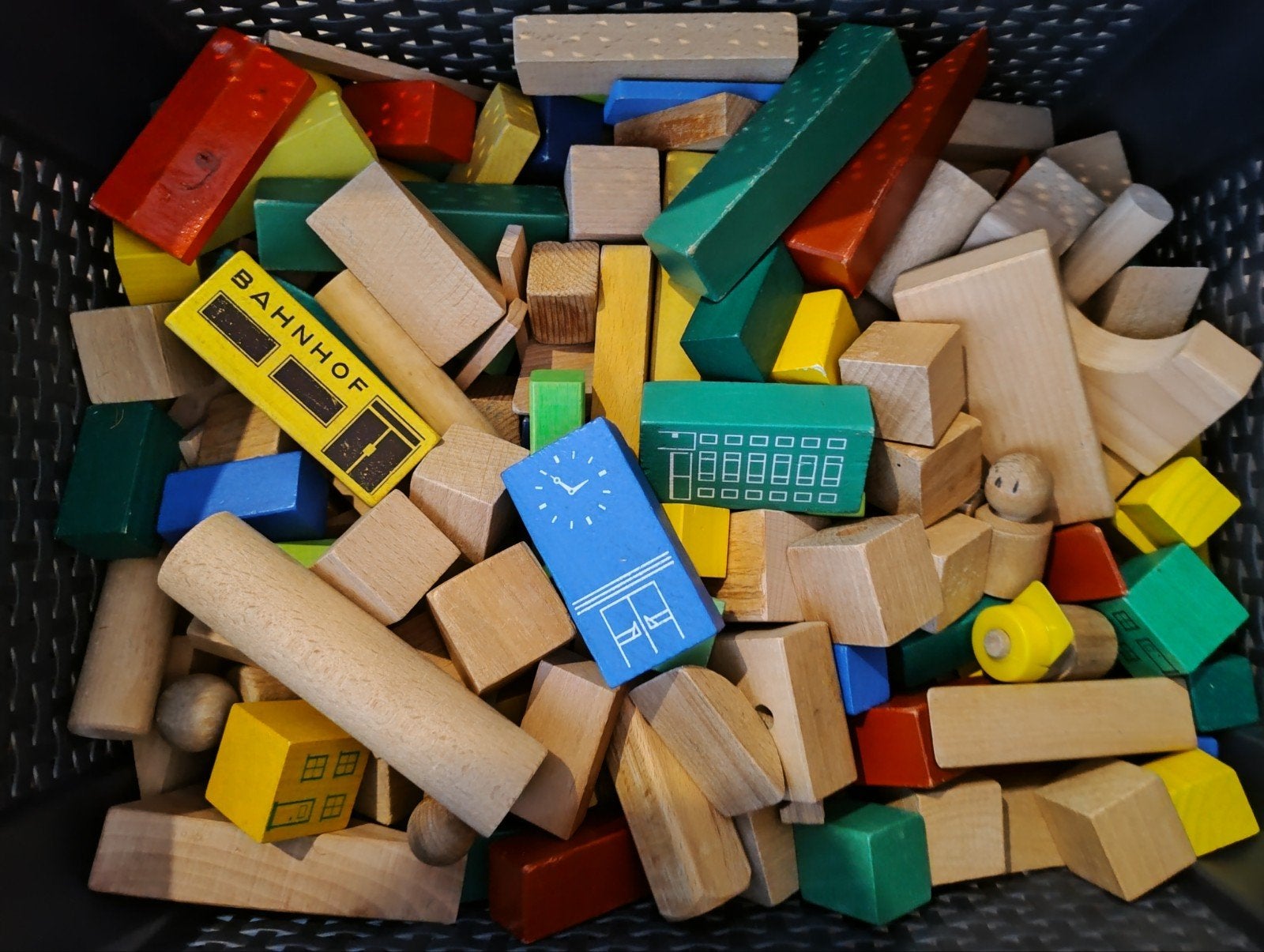 IKEA trein met houten blokken en opzetstukken voor duplo, Kinderen en Baby's, Ophalen of Verzenden