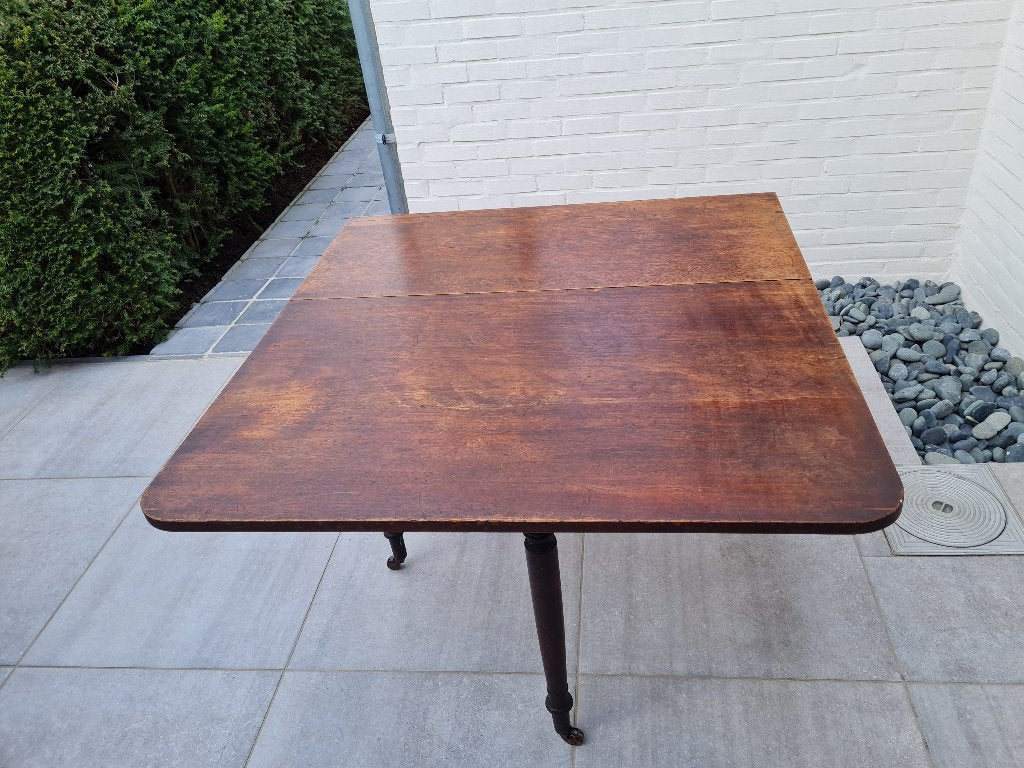 grote Engelse George III 'Gateleg-dropleaf' tafel - ca 1800, Ophalen