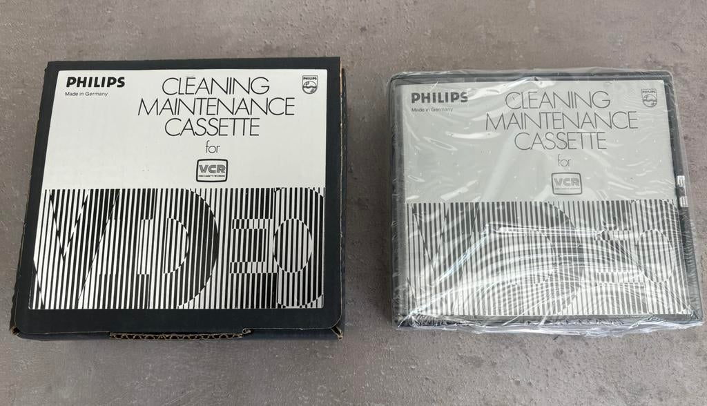 Vintage Philips Cleaning Maintenance Cassette voor VCR, Enlèvement