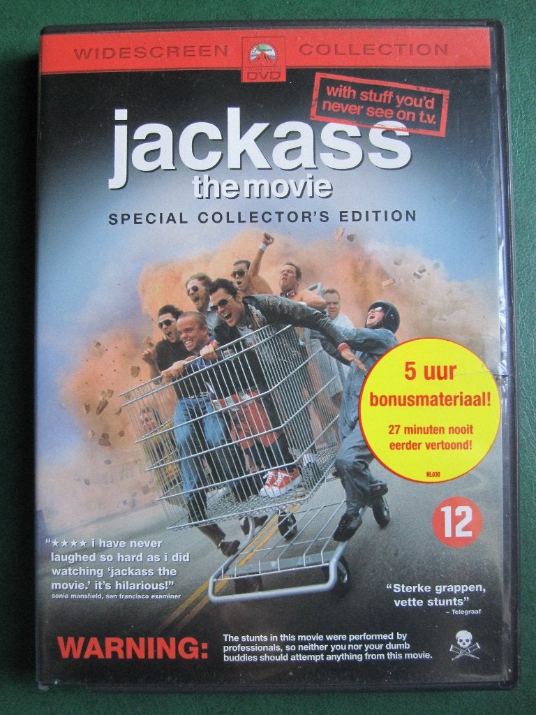 Jackass, le film (2002), Comédie d'action, Enlèvement ou Envoi, Comme neuf, Néerlandais
