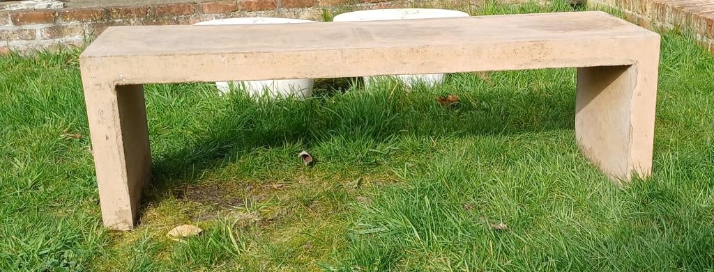 Betonnen bank Oker geel, Ophalen, Nieuw, Overige materialen