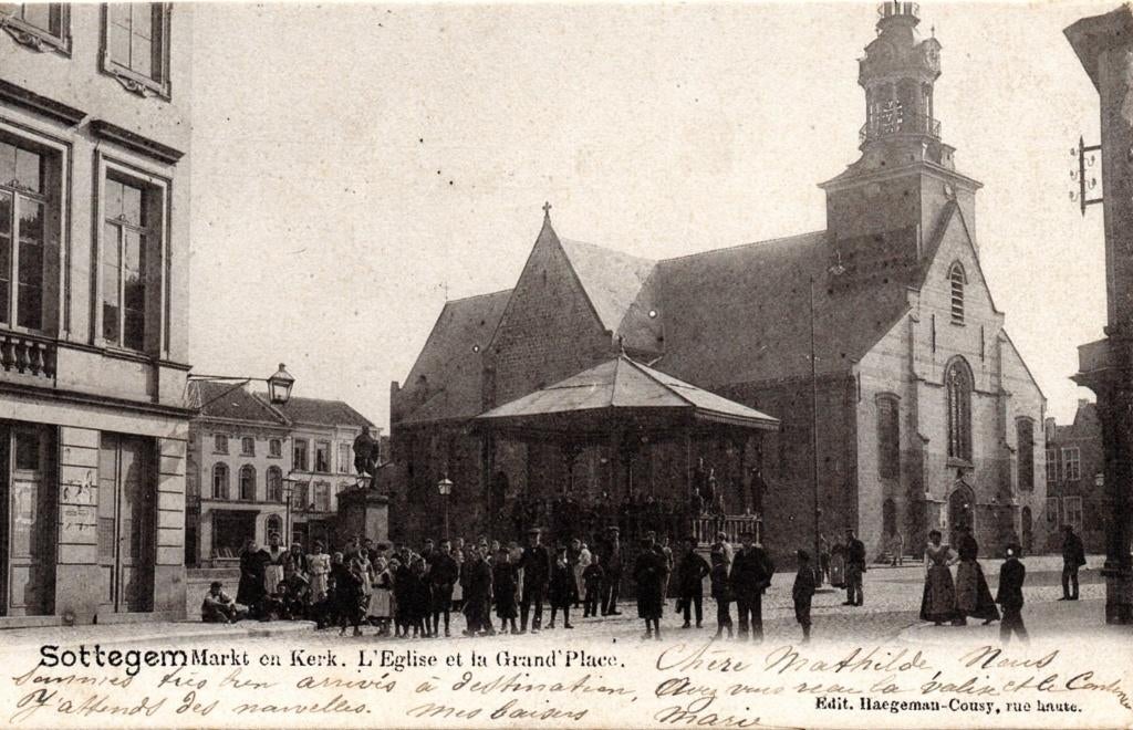 postkaart Zottegem De Markt, Enlèvement ou Envoi