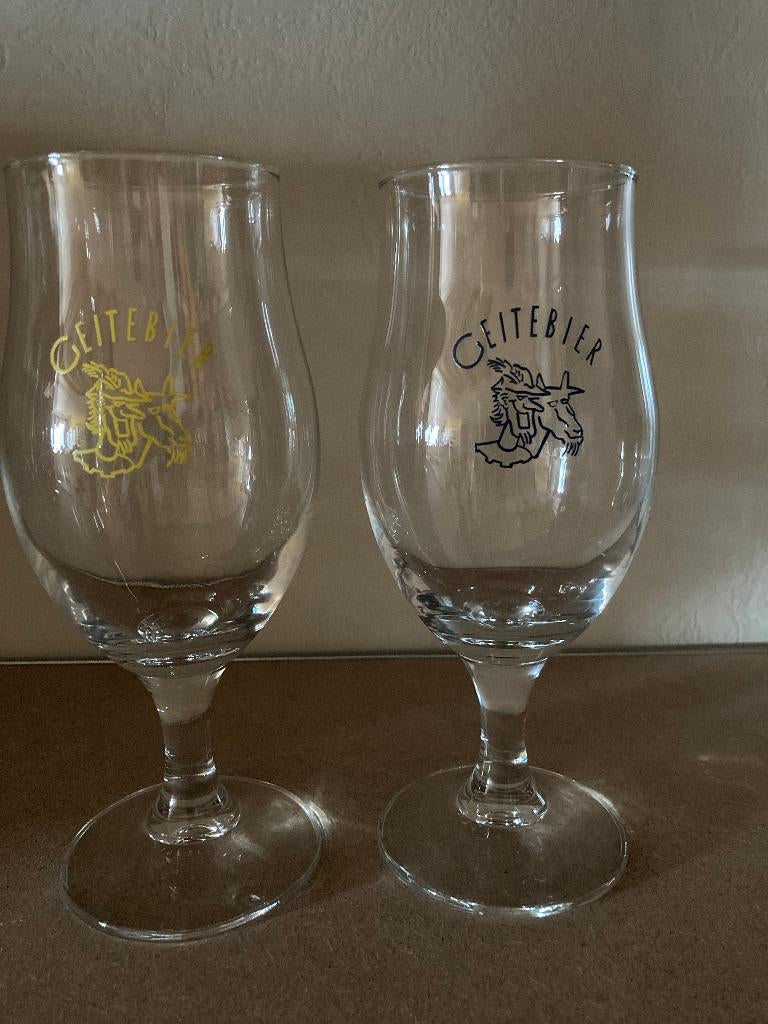 Verres à bière Goat, Collections, Enlèvement ou Envoi, Comme neuf, Verre ou Verres, Autres marques
