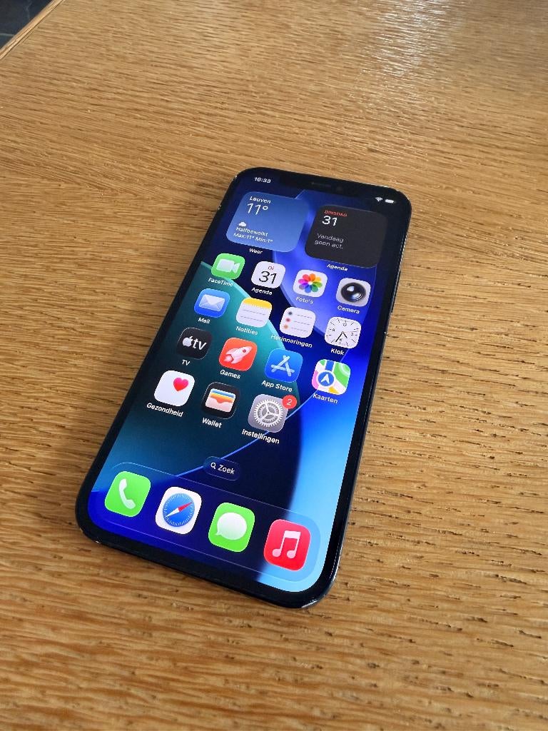 iPhone 12 64GB Zwart, Gebruikt, Zwart, Ophalen of Verzenden, 76 %