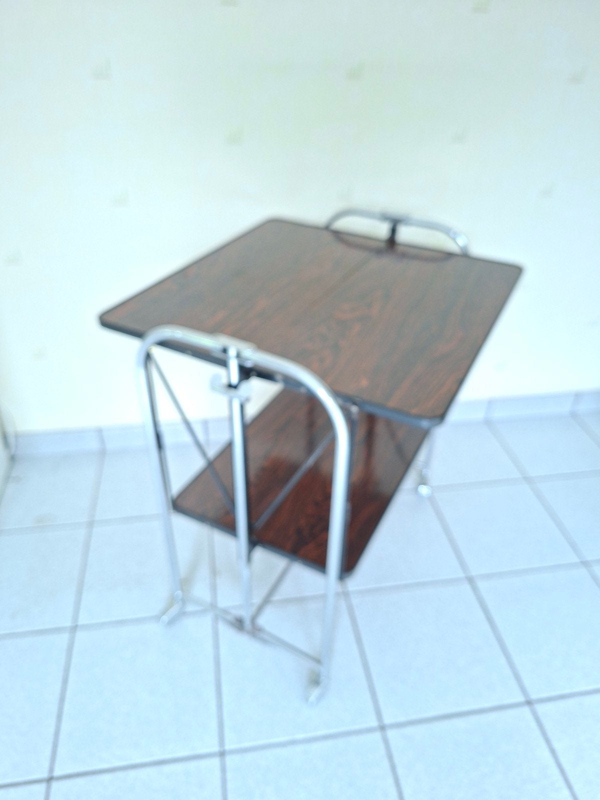 vintage tafeltje karretje plooibaar, Ophalen