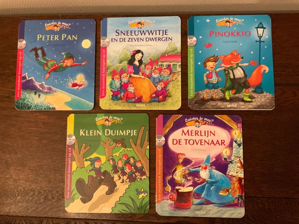 Set van 5 luisterboeken, Livres, Livres pour enfants | Jeunesse | Moins de 10 ans, Enlèvement, Neuf, Contes (de fées)