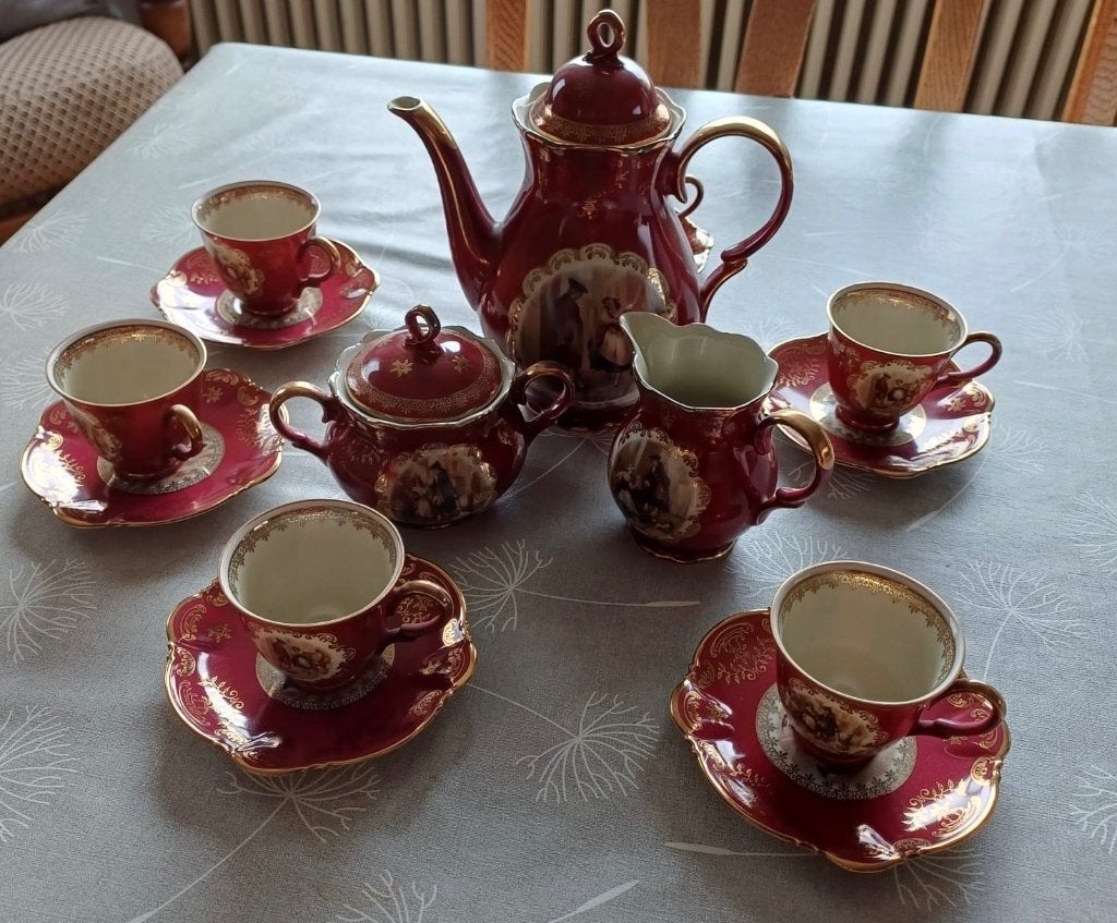 Koffieservies, Ophalen