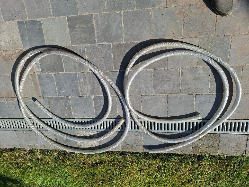 twee waterdarmen, Ophalen, Gebruikt, Tuinslang