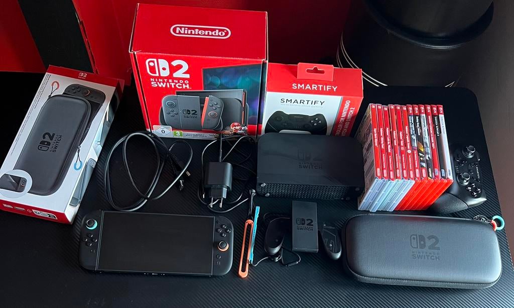 Nintendo switch 2 + accessoires + games, Avontuur en Actie, 1 speler, Virtual Reality, Eén computer