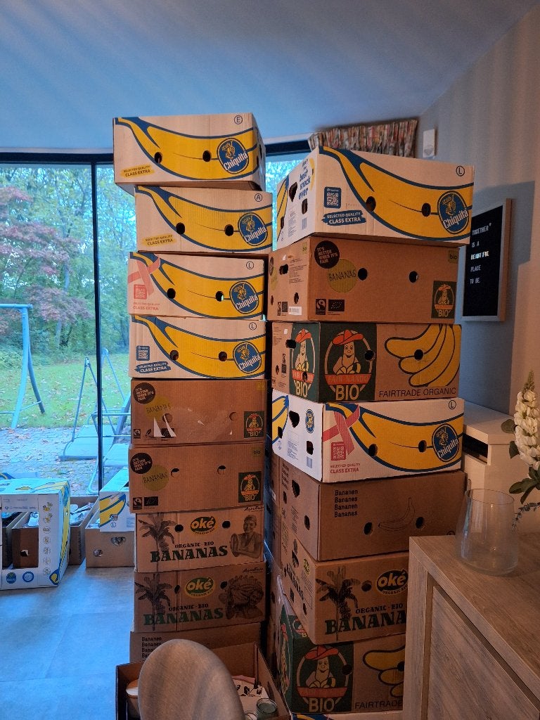 Banendoos Verhuisdoos, Ophalen, Zo goed als nieuw, Doos
