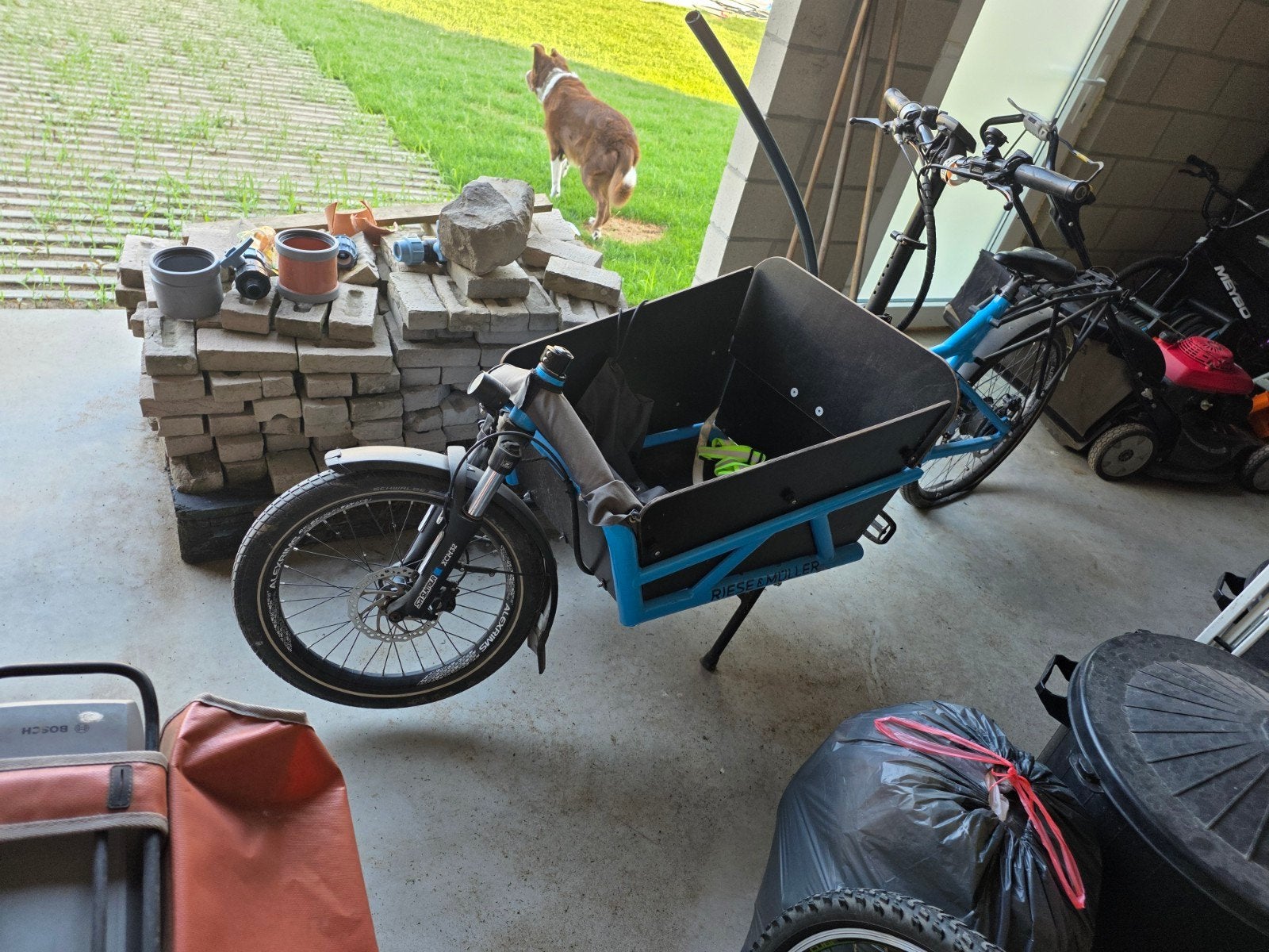 Bakfiets Riese en Muller Load 45, Gebruikt, Elektrisch, Schijfrem, Ophalen