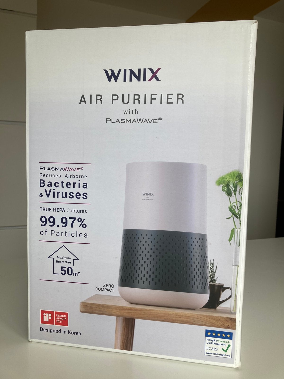 Winix Zero Compact luchtreiniger – zo goed als nieuw, Ophalen, Zo goed als nieuw, Luchtreiniger