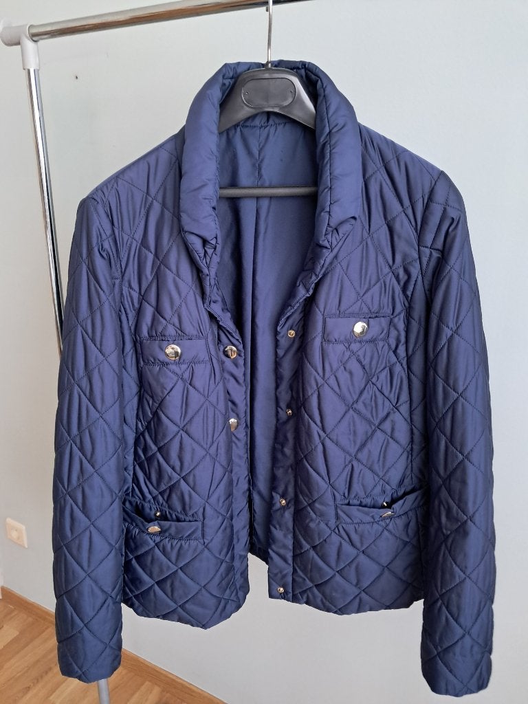 Mayerline maat 46 blauwe gewatteerde winterjas, Kleding | Dames, Mayerline, Blauw, Maat 46/48 (XL) of groter, Ophalen of Verzenden