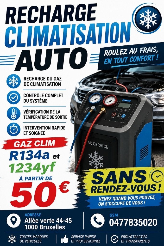 RECHARGE CLIMATISATION AUTO – TOUTES MARQUES 0477835020, Enlèvement ou Envoi, Daihatsu