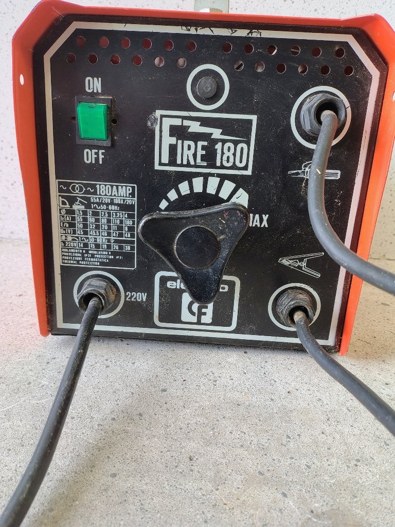 Laspost fire 180, Ophalen, Gebruikt, 150 tot 250 ampère, Elektroden