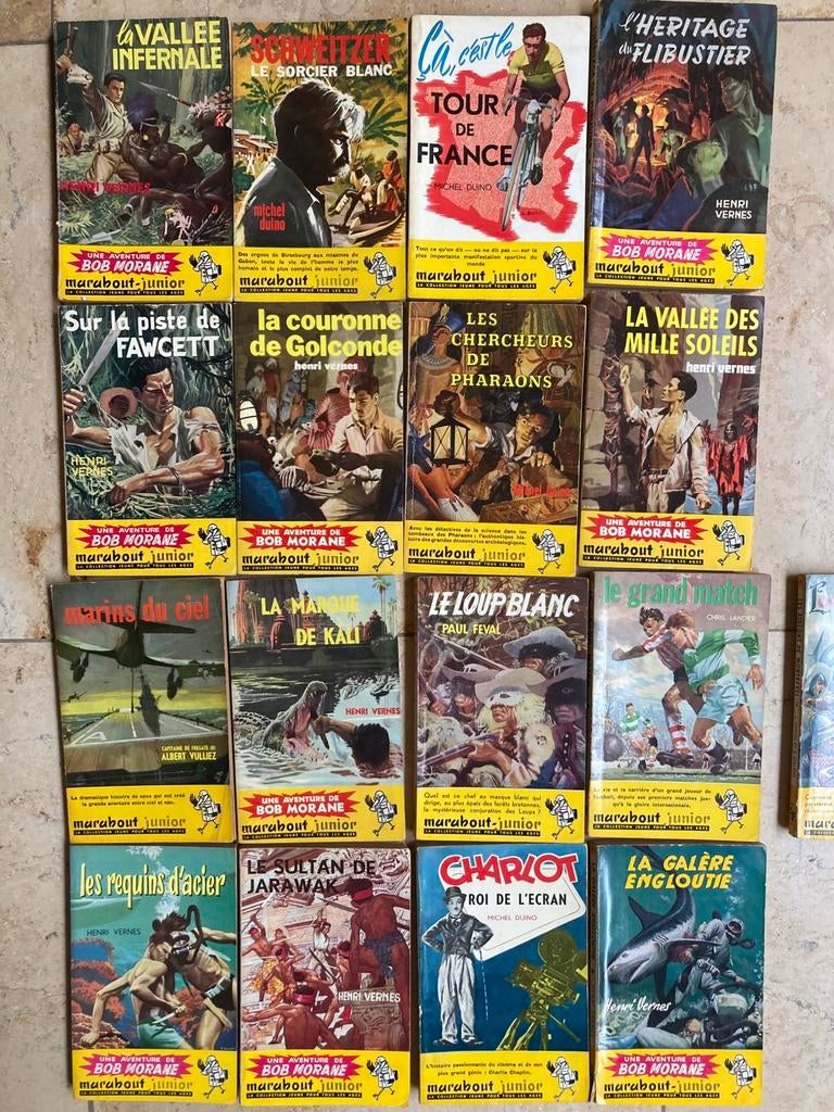 Lot de 17 livres Bob Morane, Ophalen of Verzenden, Gelezen