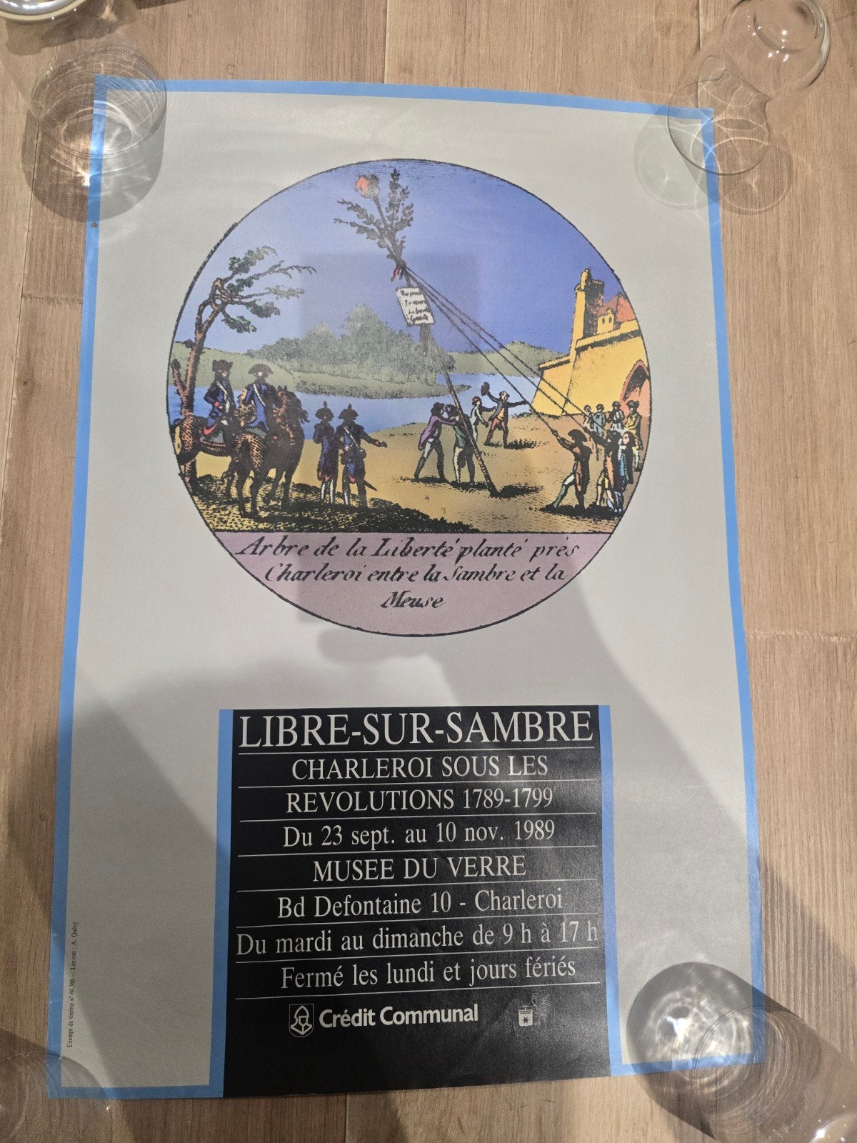 Affiche ancienne Charleroi Libre-sur-Sambre 1989 – Musée du, Enlèvement ou Envoi