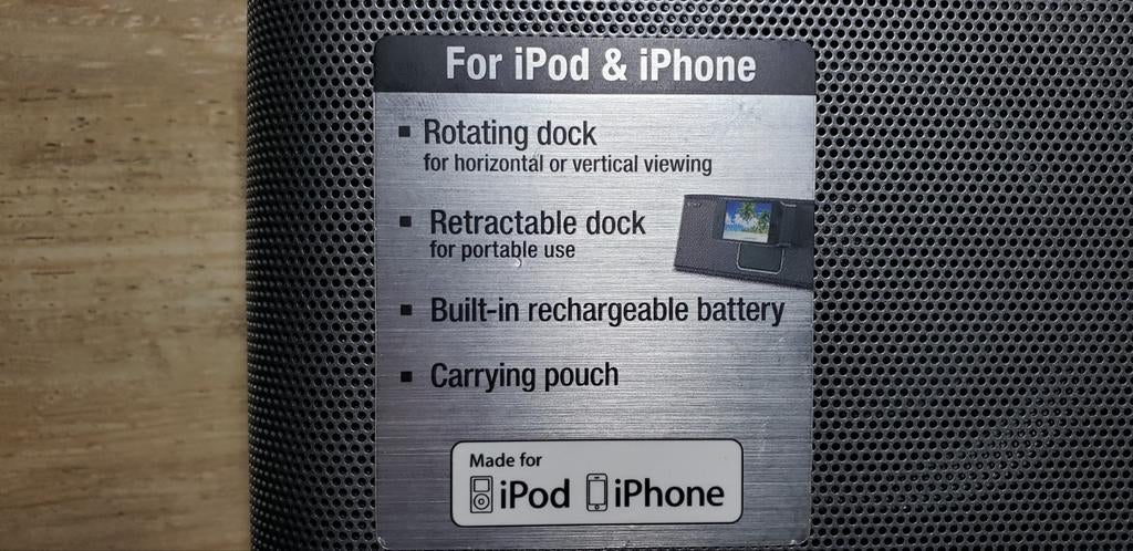 Docking station / speakers, Ophalen