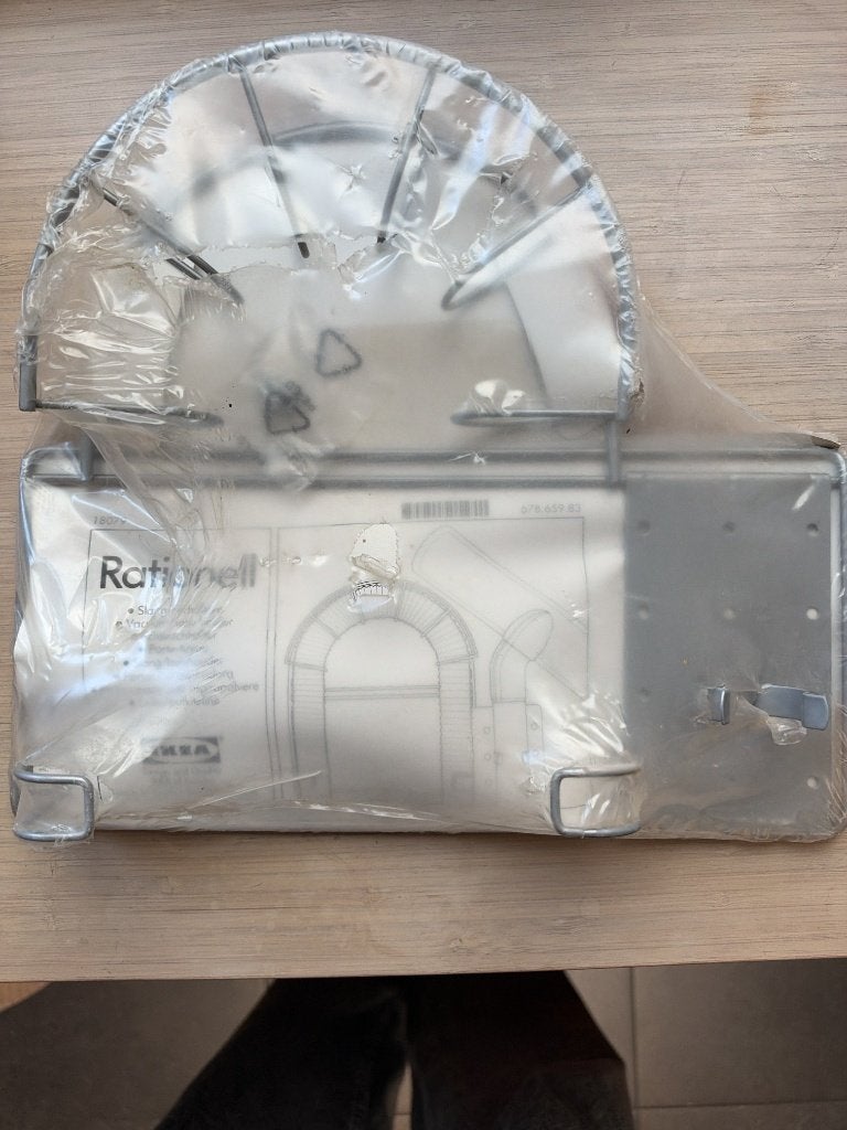 IKEA Rationell houder voor stofzuigerslang, in verpakking, Huis en Inrichting, Ophalen of Verzenden, Nieuw, Zilver