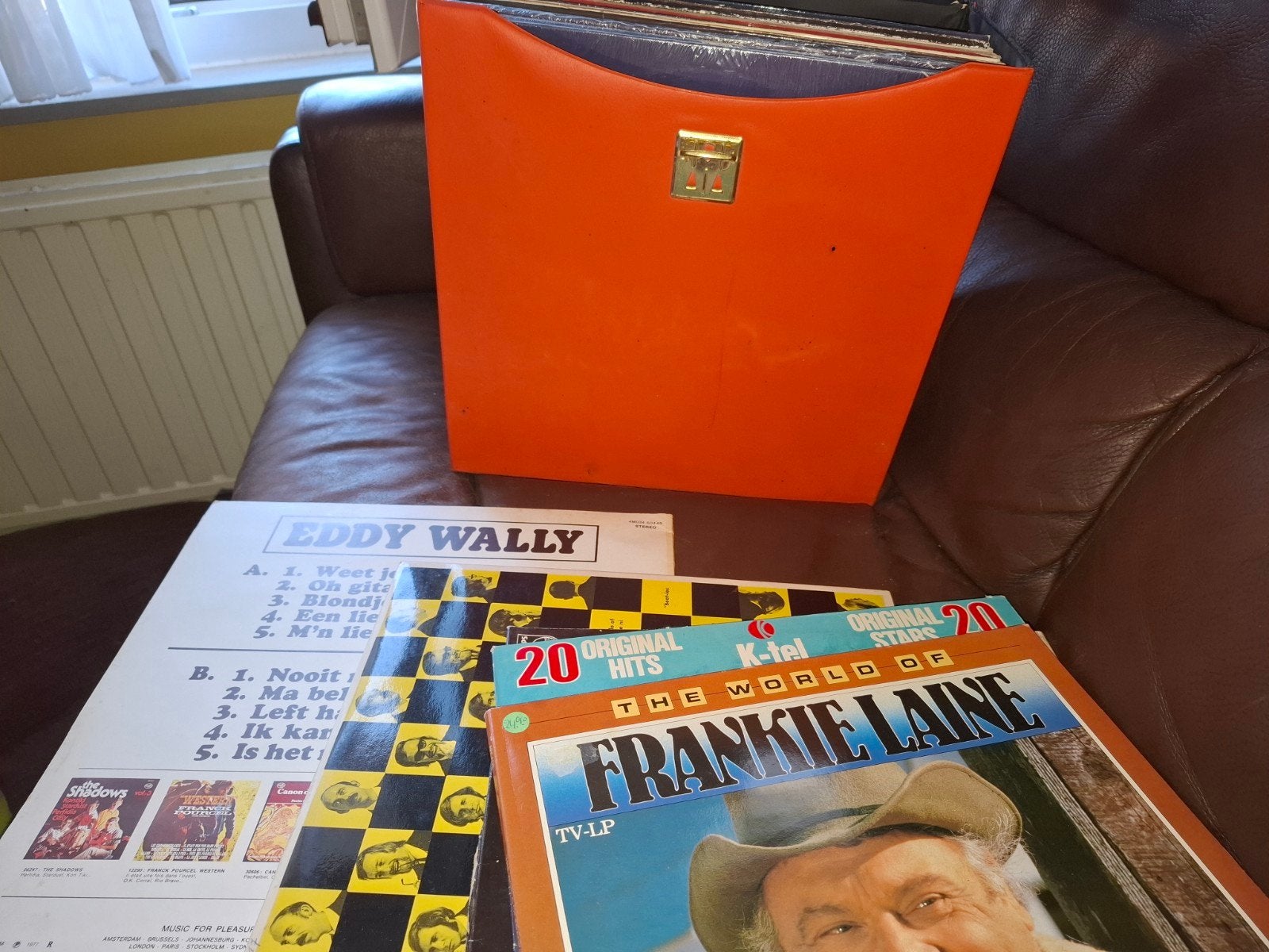 20 lp's en koffer, CD & DVD, Vinyles | Compilations, Double LP, Enlèvement, Utilisé, Autres genres