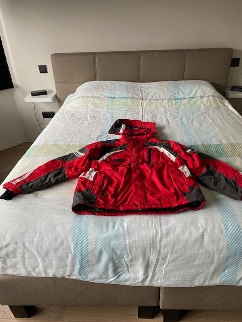 Skijas en 3 skibroeken maat large, Ophalen, Zo goed als nieuw, Maat 52/54 (L), Broek