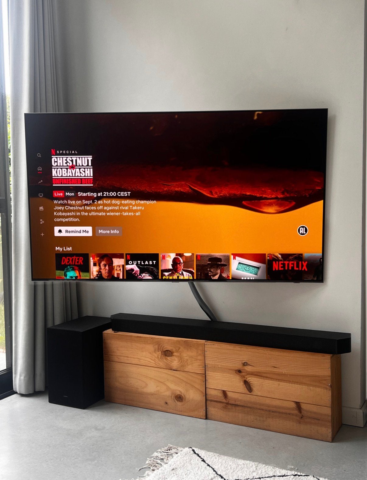Samsung S95B oled tv 55 inch, Audio, Tv en Foto, Televisies, Ophalen, Zo goed als nieuw, OLED, Samsung
