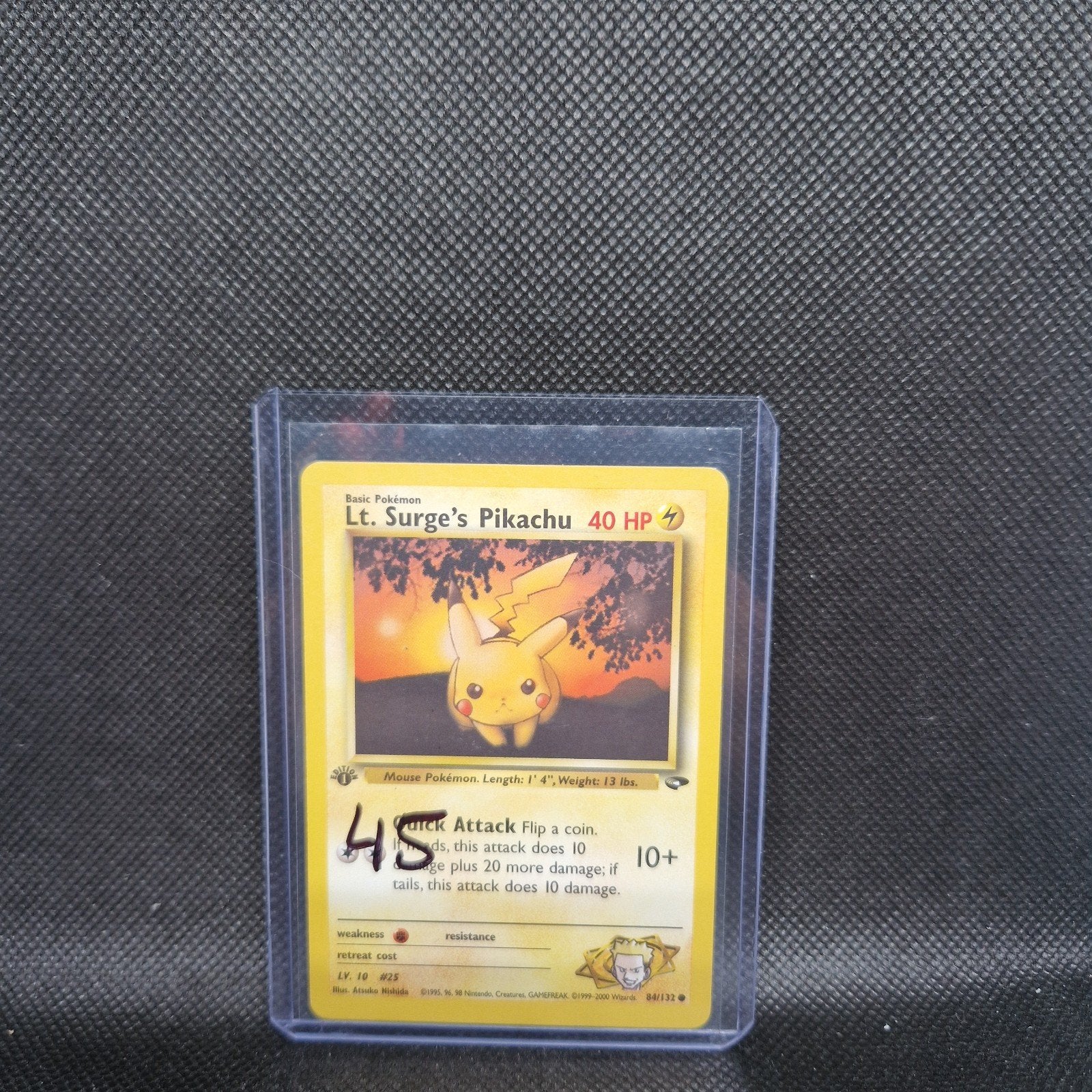 Salle de sport Pikachu 1ère édition du lieutenant Surge, Enlèvement ou Envoi